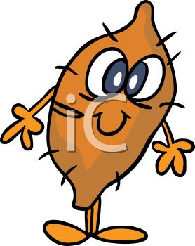 278x350 Sweet Potato Cartoon Character