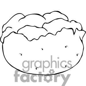 300x300 Potato Clip Art Black And White Clipart Panda