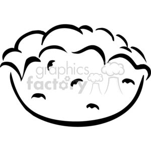 300x300 Royalty Free Baked Potato Outline 383070 Vector Clip Art Image