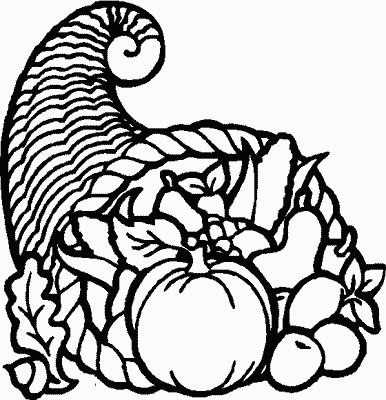 386x400 Thanksgiving Clip Art In Black White For Free Happy Thanksgiving