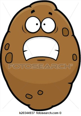 328x470 Potato Clipart Scared