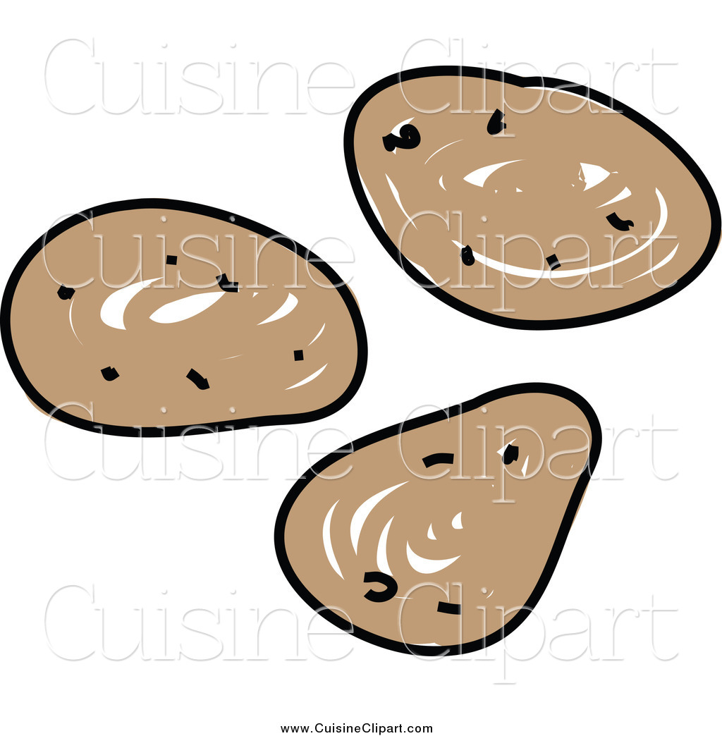 1024x1044 Cuisine Clipart Of A Sketched Russet Potatoes By Prawny