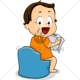 325x325 Boy On Potty Theme Image 1 Gl Stock Images