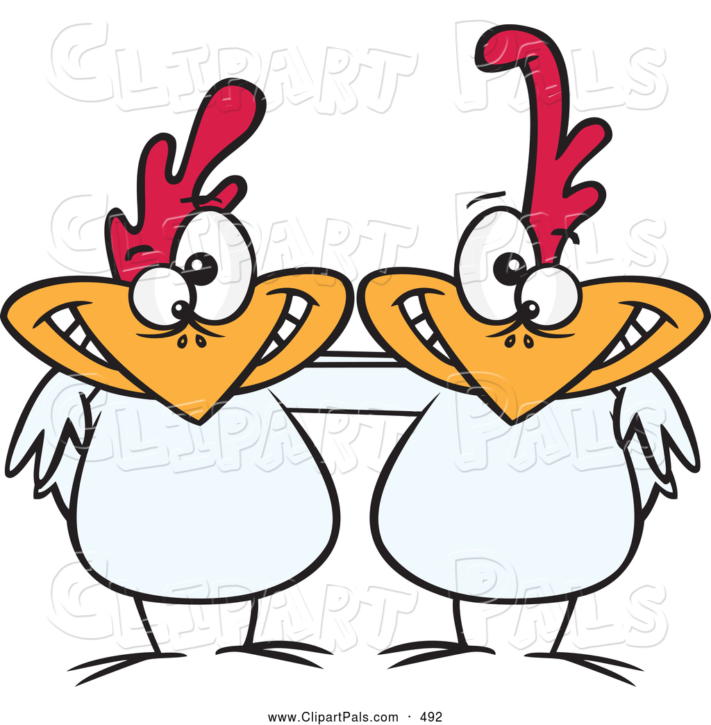 1024x1044 Pal Clipart Of White Chicken Pals By Toonaday