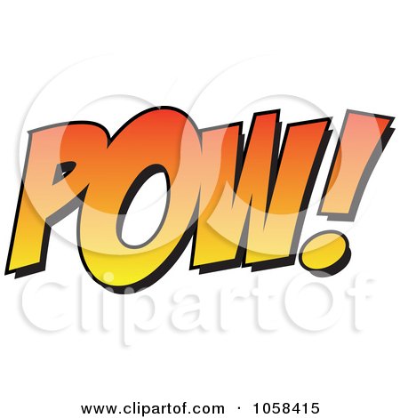 450x470 Royalty Free Vector Clip Art Illustration Of A Cartoon Pow By