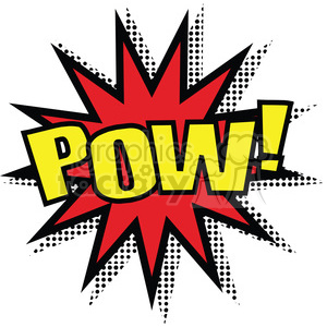 300x300 Royalty Free Pow Burst Onomatopoeia Clip Art Vector Images 390057