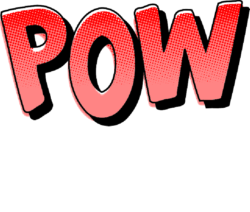 800x681 Pow, Comics, Newspaper, Retro, Vintage