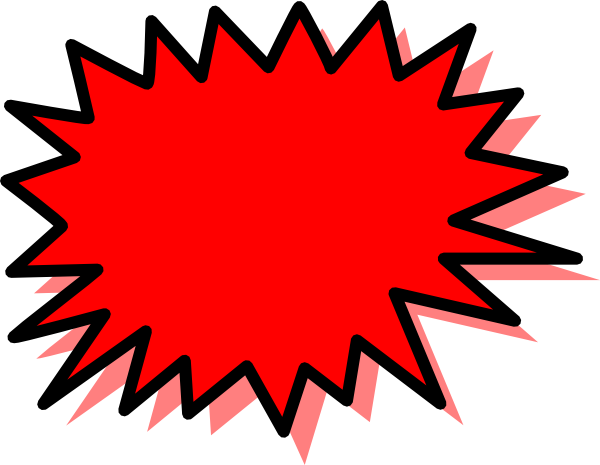 600x465 Red Explosion Blank Pow Clip Art