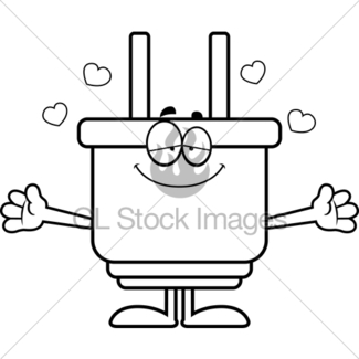 325x325 Cartoon Battery Hug Gl Stock Images