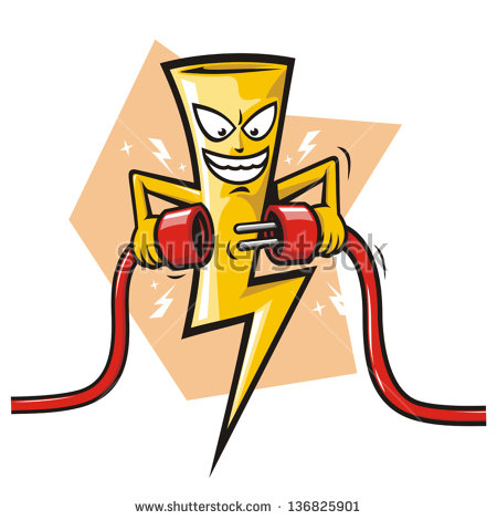 450x470 Power Line Clipart Cartoon