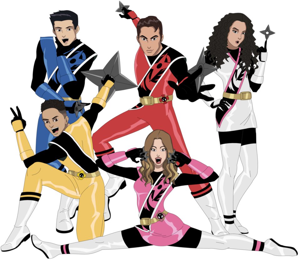 962x831 Power Rangers Ninja Steel Cast By Amtmodollas