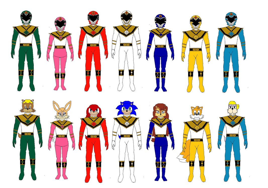 1067x748 Power Rangers Emerald Charge New Look By Burningmario234