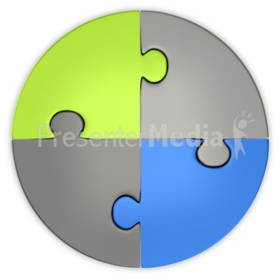 400x400 Puzzle Pie Chart Top