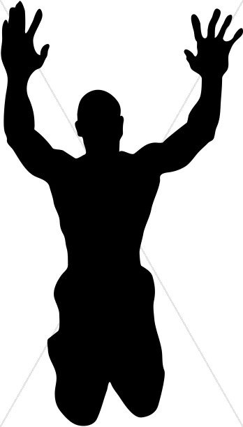 348x612 Kneeling Man Asking Forgiveness Praise Clipart