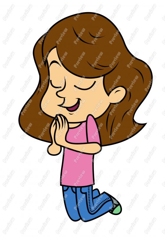 559x800 Girl Child Praying Clip Art