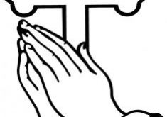 235x165 Breathtaking Praying Hands Clipart Clip Art Prayer Black Download