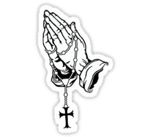 220x200 Praying Hands With Rosenkranz Iphone Cases Amp Skins By Seanmilks