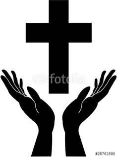 236x316 Praying Hands With Cross Silhouette Silhouettes