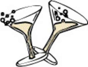 300x230 Clipart Picture Of Two Glasses Of Champagne