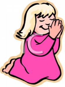 224x300 Clipart Illustration Of A Young Girl Saying Bedtime Prayers