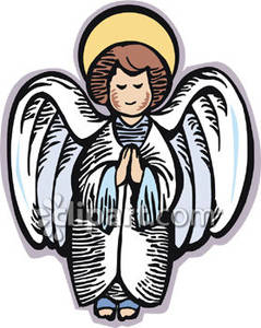 239x300 Praying Angel With A Halo