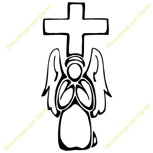 500x500 Praying Angel Clipart