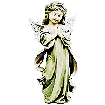 350x350 Napco Little Girl Praying Angel With Wings Garden