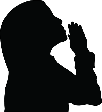 436x479 Black People Praying Clipart