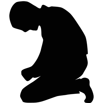 400x400 Kneeling To Pray Clipart