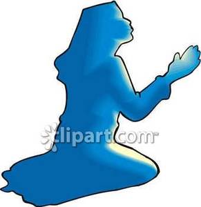 291x300 Free Clipart Of Woman Praying