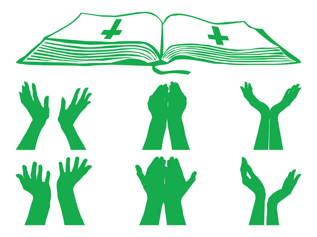 1024x765 Praying Hands Cartoon