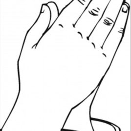 268x268 Printable Praying Hands Az Coloring Pages Coloring Page For Hand