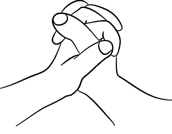 600x468 Outstanding Appealing Picture Of Praying Hands To Color Print