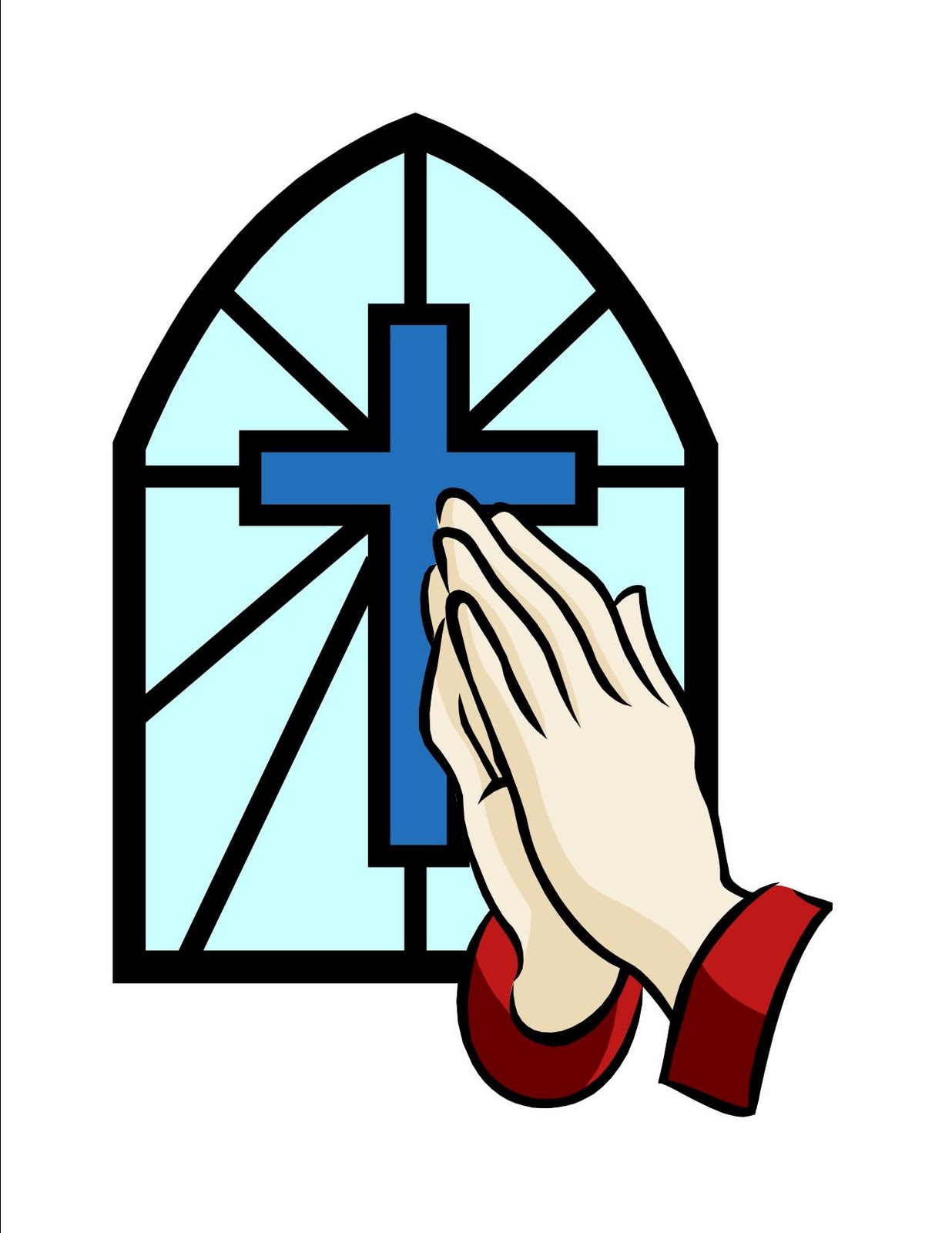 Praying Hands Clipart Black And White | Free download on ClipArtMag