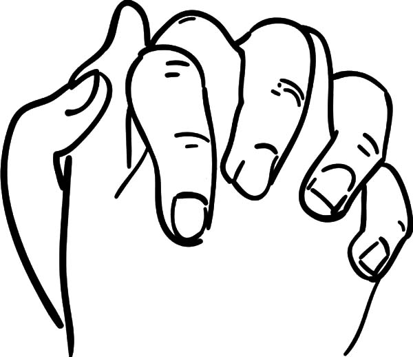 600x518 How To Draw Hands Coloring Pages How To Draw Hands Coloring Pages