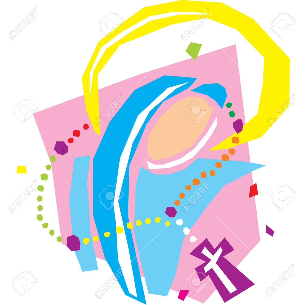 1300x1300 Rosary Prayer Clip Art Cliparts