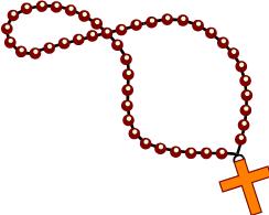 244x195 Rosary Clip Art Image