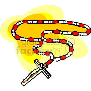 300x300 Royalty Free Rosary 164365 Vector Clip Art Image