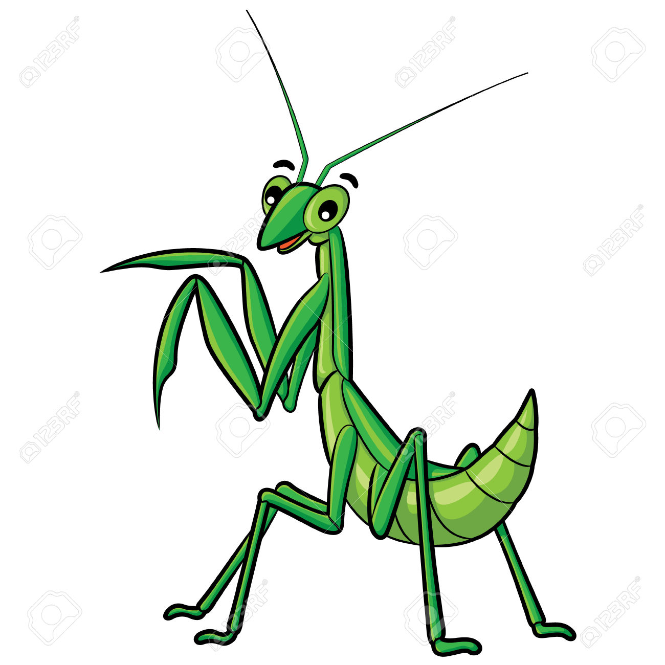 1300x1300 Praying Mantis Clipart Cartoon