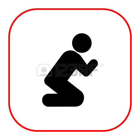 450x450 Person Praying On Knees Clipart