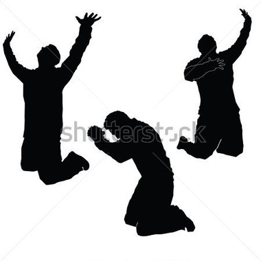 380x380 Worship Silhouette Clip Art