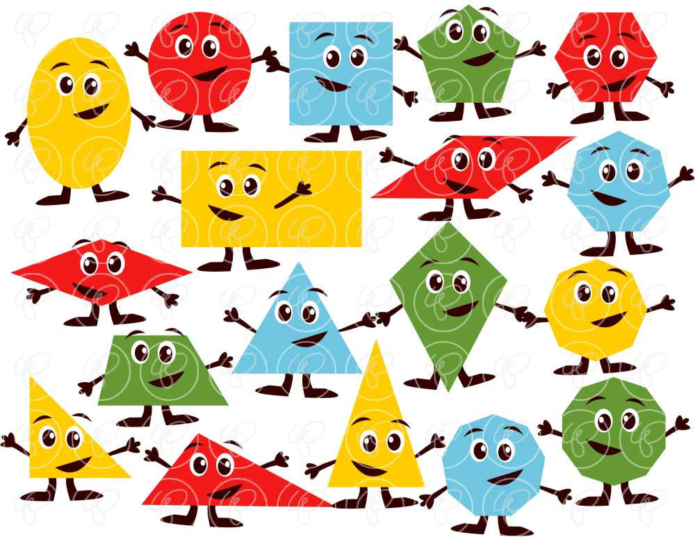 1000x773 Teaching Shapes Flashcards And Clipart