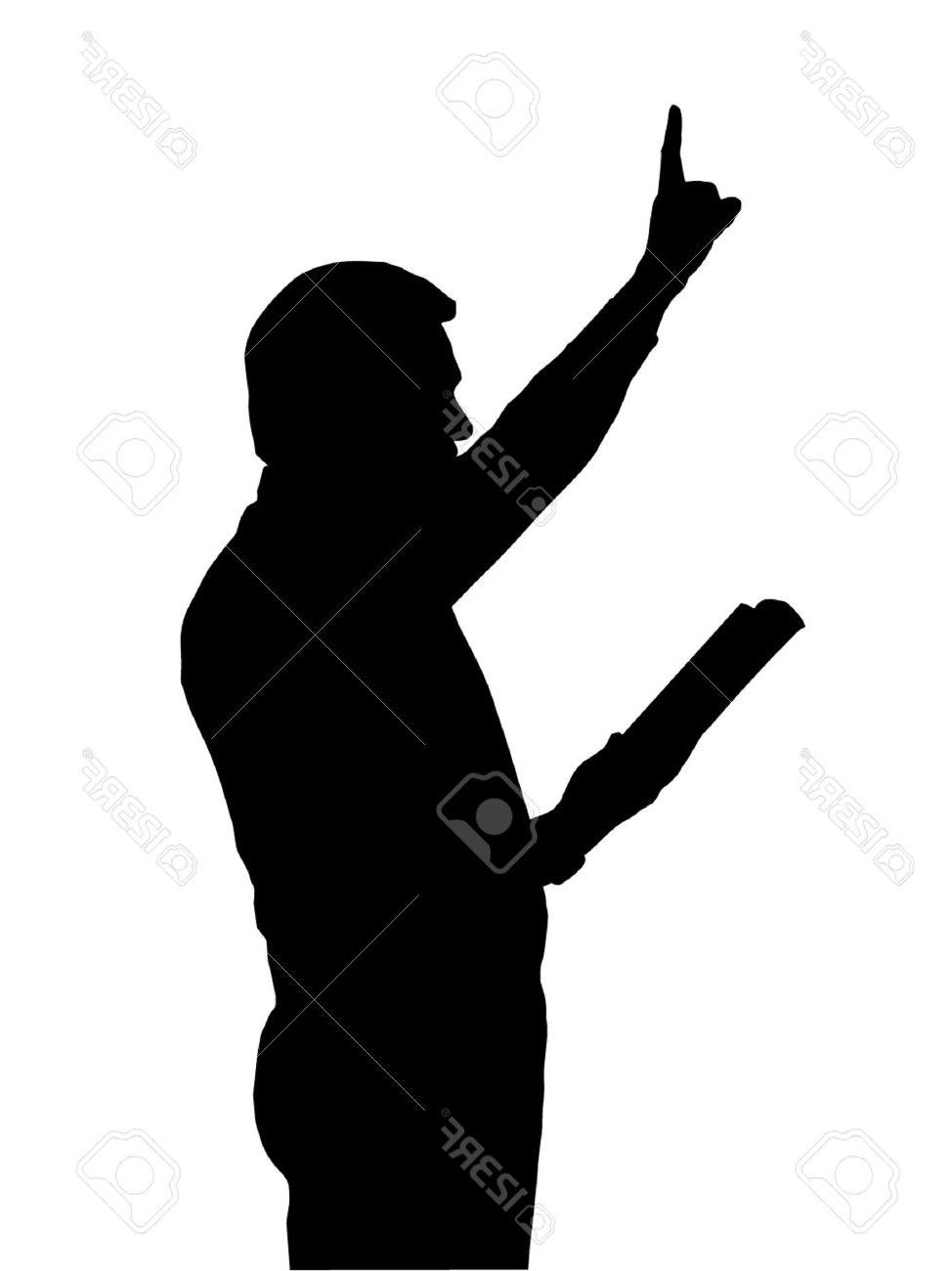 974x1300 Preacher Silhouette Clipart Collection