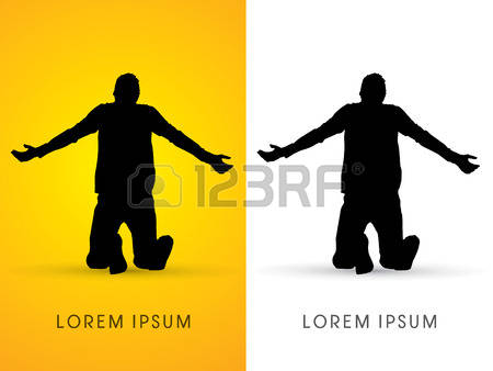 450x338 Preacher Standing Silhouette Clipart