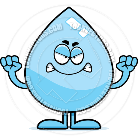 460x460 Cartoon Water Drop Angry By Cory Thoman Toon Vectors Eps