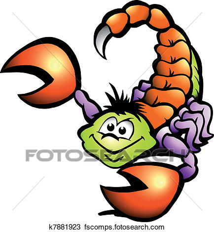 434x470 Clipart Of Danger Scorpion K7881923