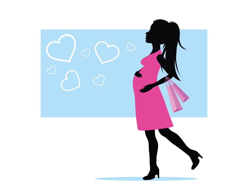1024x768 Pink Clipart Pregnant
