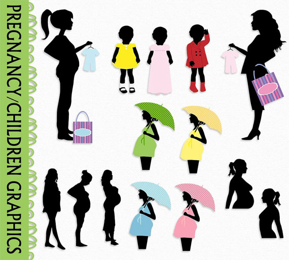 570x513 Pregnancy Pregnant Clip Art Graphic Kid Children Clipart Scrapbook