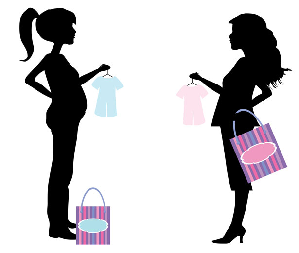 615x521 Shadow Clipart Pregnant