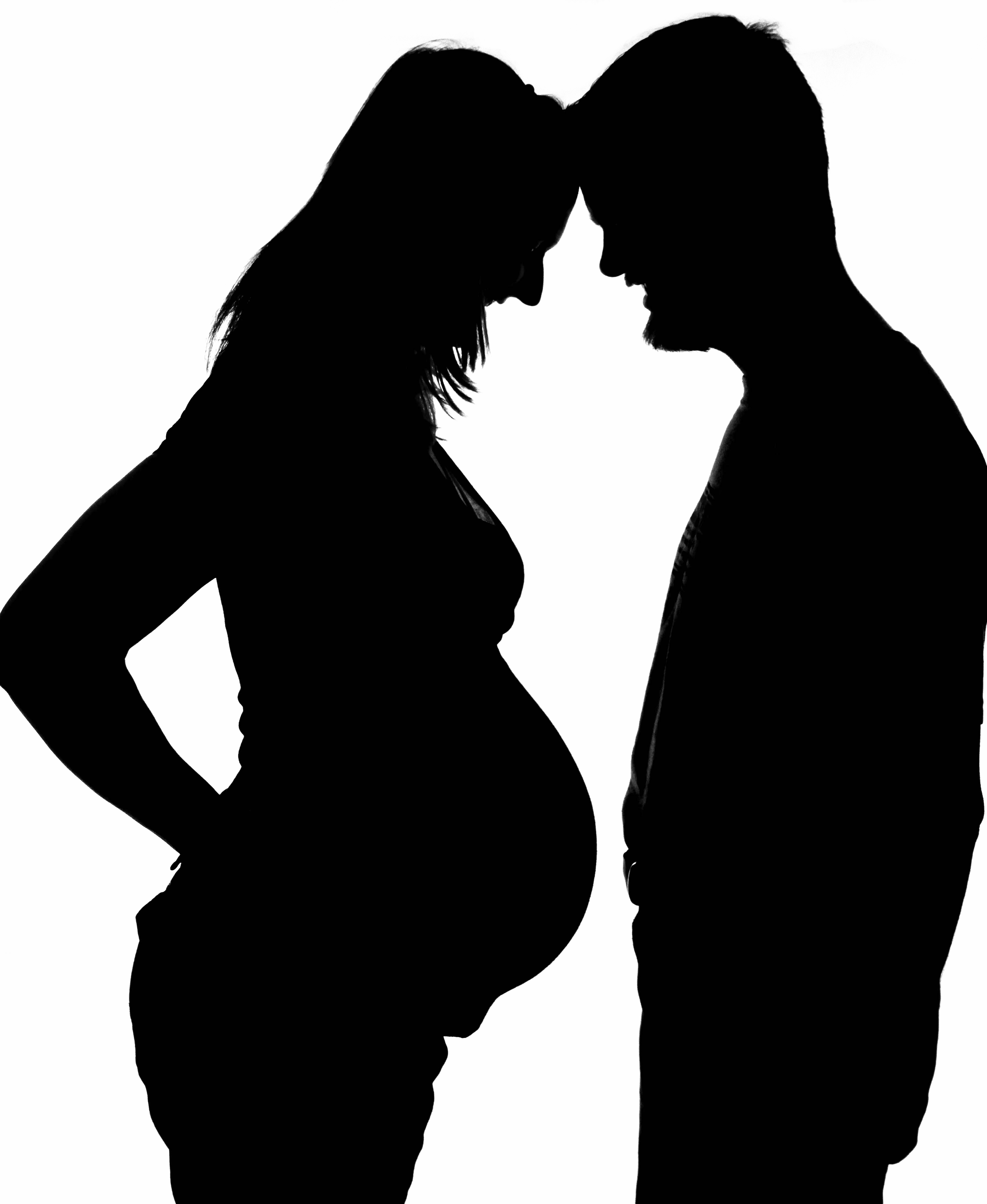3403x4150 Silhouette Of Pregnant Woman Clipart